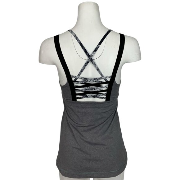 Lululemon Hot To Street Tank Top 8 Heathered Slate Slate Gray - Picture 3 of 14